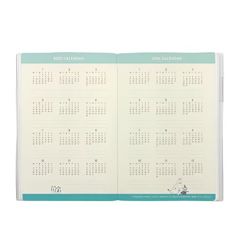 2025 Moomin Monthly A5 Planner