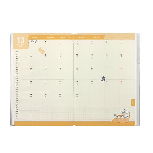 2025 Moomin Monthly A5 Planner