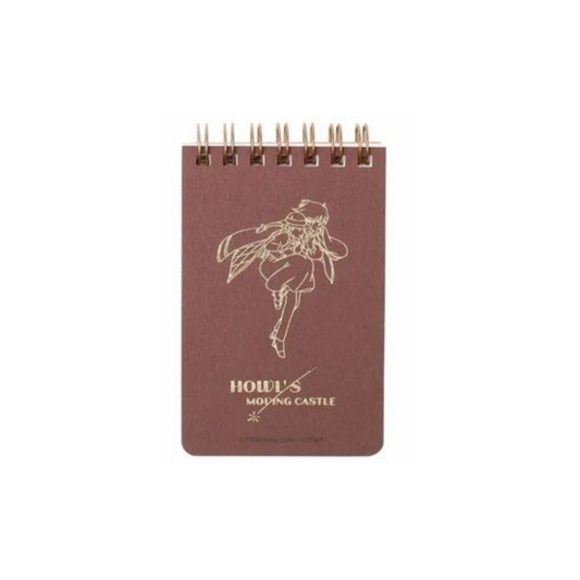 Howl's Moving Castle Foil Stamped Mini Ring Notebook