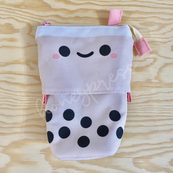 Boba Standing Pencil Case - Pink