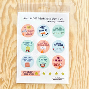 Intentions for Work & Life Sticker Sheet