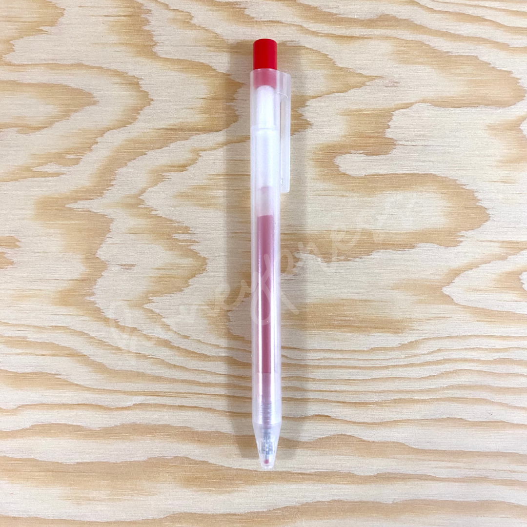 Knock Cap Ballpoint Pen 0.5 - Red