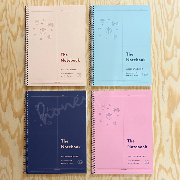 Basic Mathematics Quarter Grid Notebook - B5 - Pink