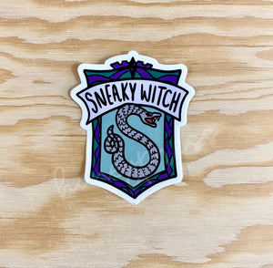 HP Slytherin "Sneaky Witch" Sticker