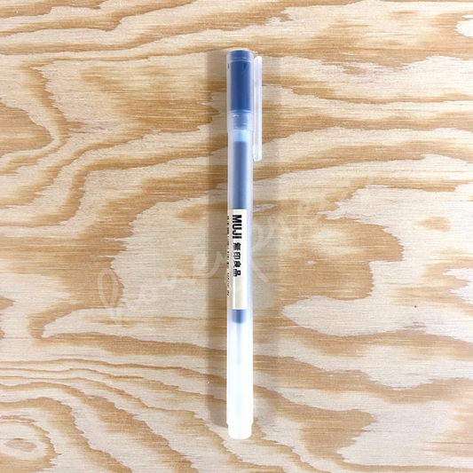 Gel Ink Cap Pen 0.38 - Blue Black