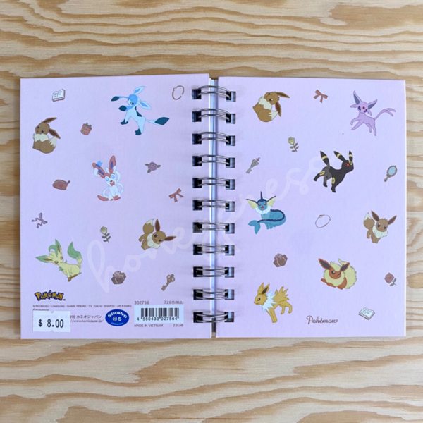 Pokemon A6W Ring Notebook - Eevee Evolutions