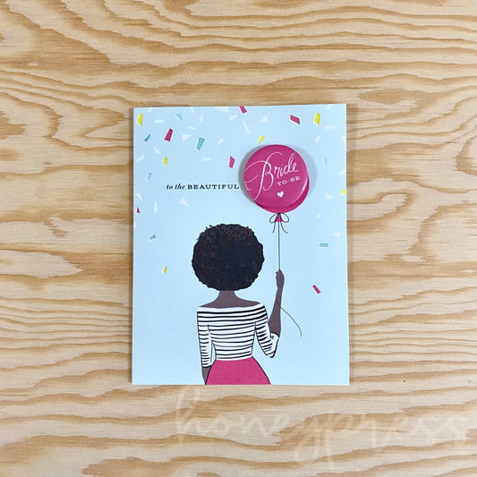 Bride to Be Button Card