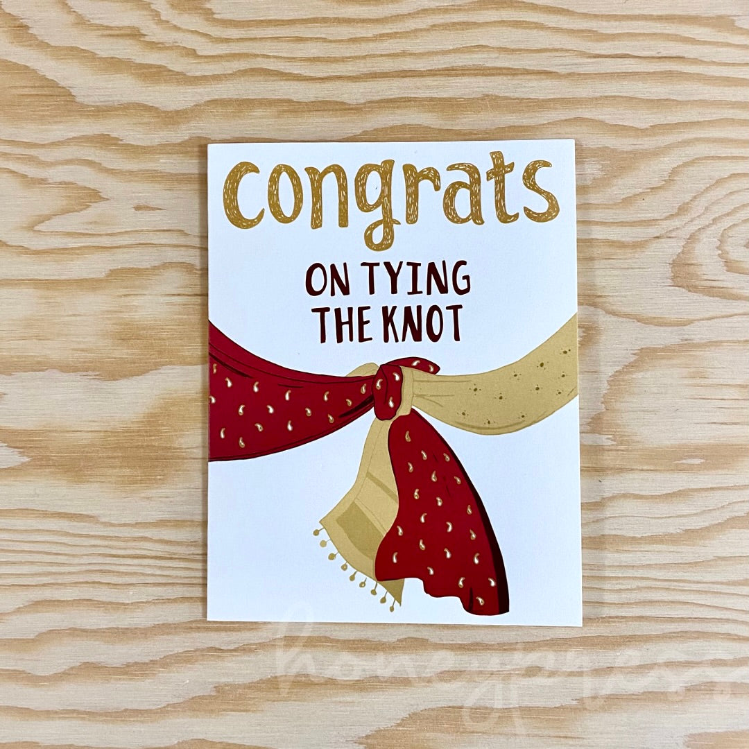 Tying The Knot - Wedding Card