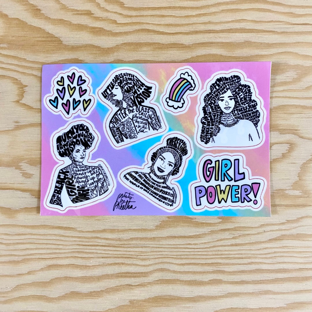 Girl Power Sticker Sheet