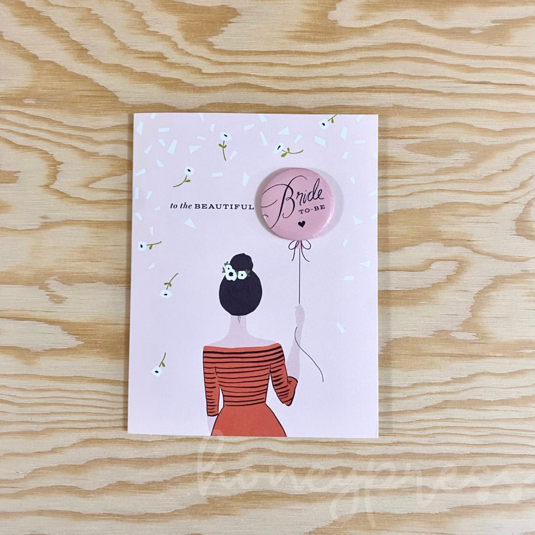 Bride to Be Button Card