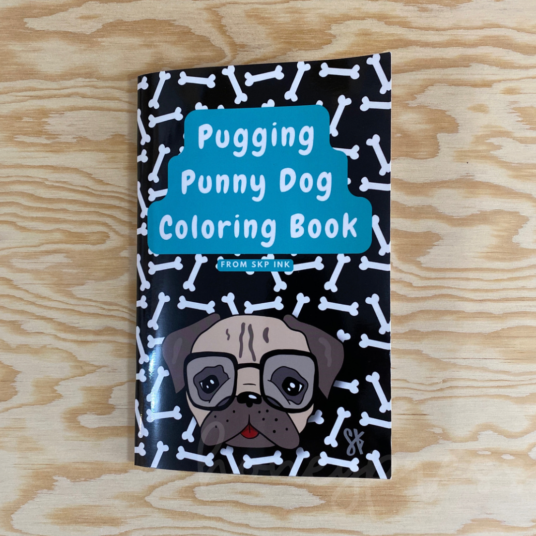 Pugging Punny Dog Pun Coloring Book