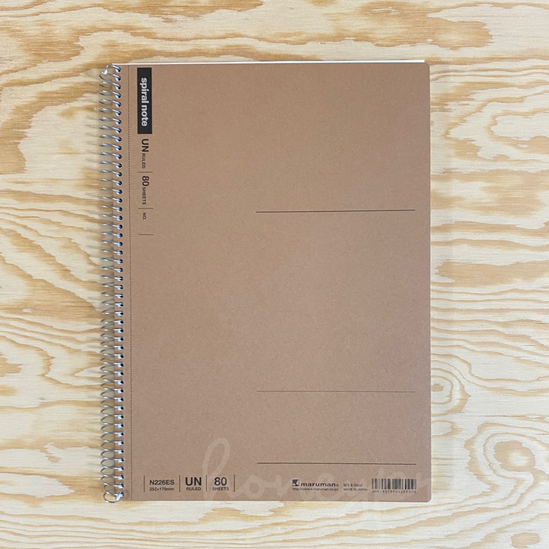 Spiral Basic Blank Notebook - B5