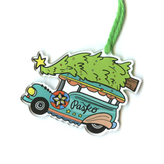 Jeepney Holiday Ornament