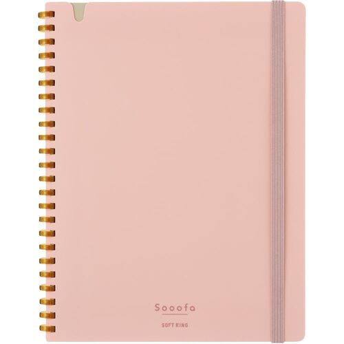 Soofa Soft Ring B6 Notebook - Pink