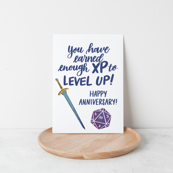 Level Up Anniversary Card