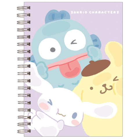 Sanrio Character A6 Notebook - Purple