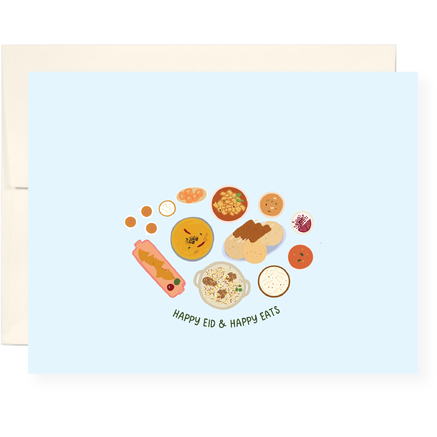 Eid Feast Greeting Card