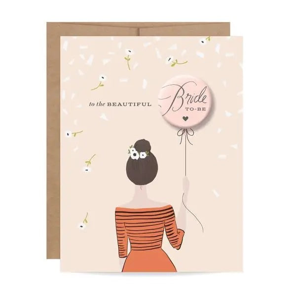 Bride to Be Button Card