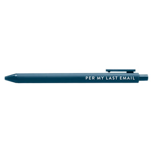 Jotter Pen - Navy Blue Per My Last Email