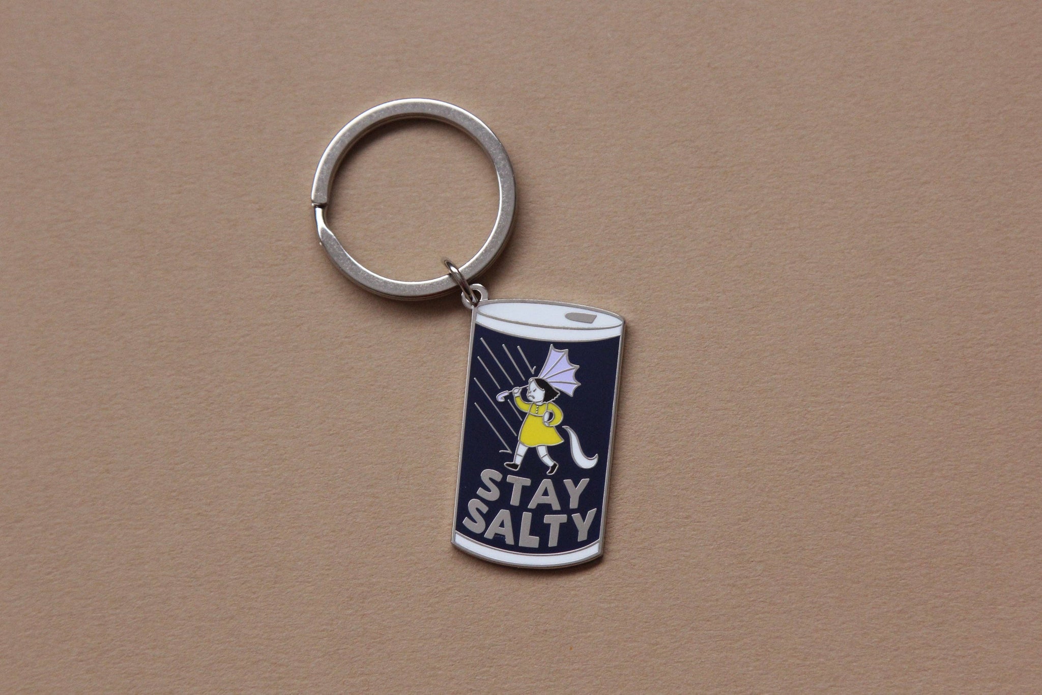 Stay Salty Enamel Keychain