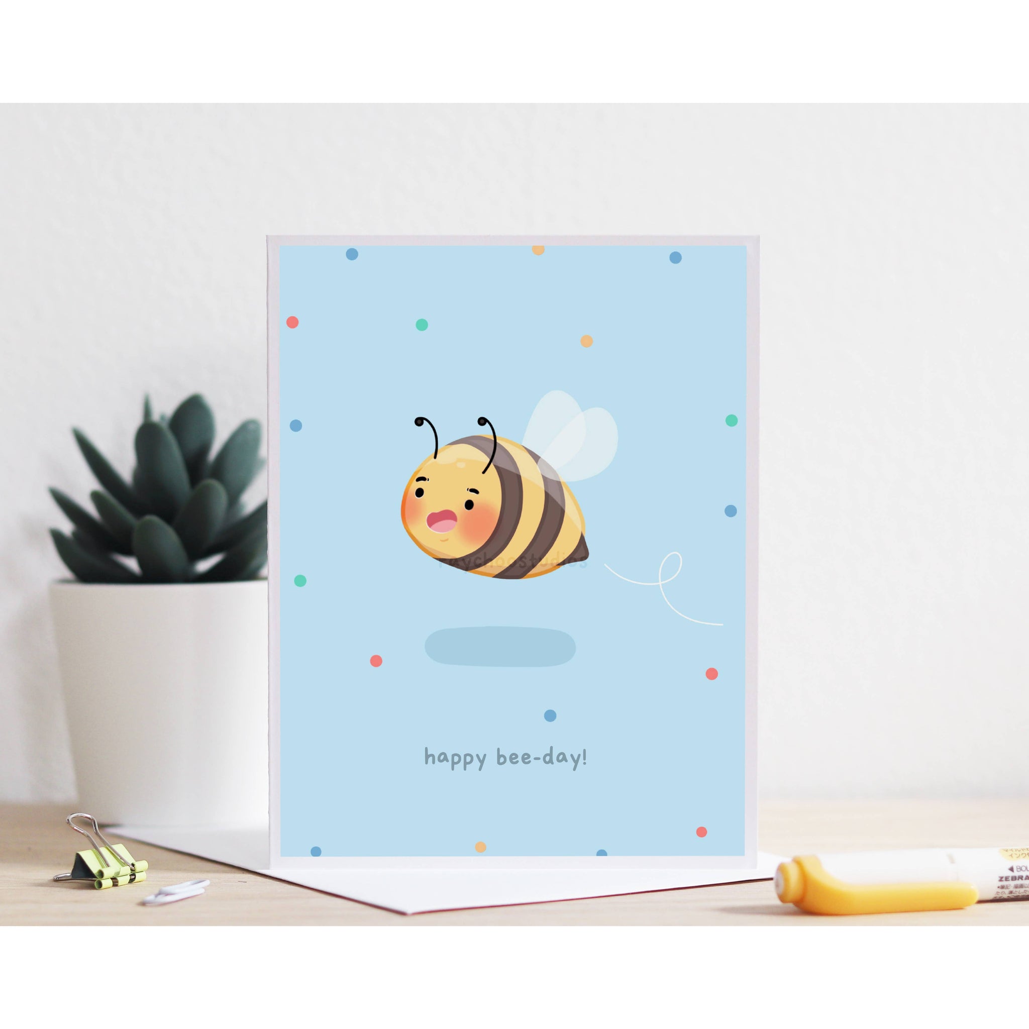 Happy Bee-day Birthday Card