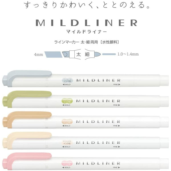 Mildliner 5 Color Set - Natural