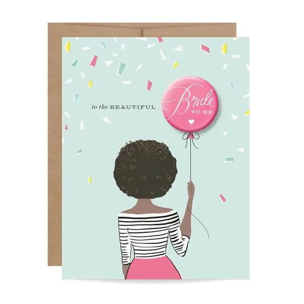 Bride to Be Button Card