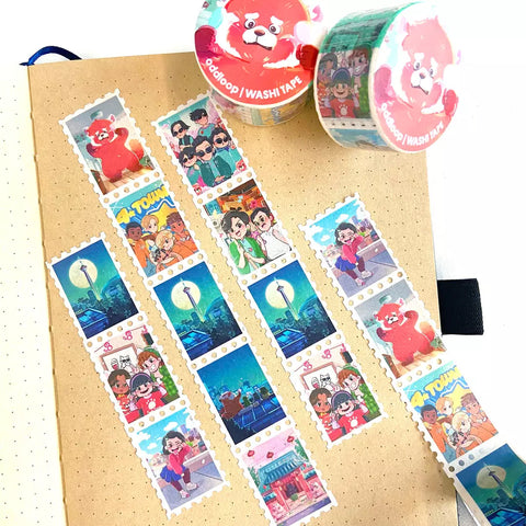 Red Panda Stamp Washi