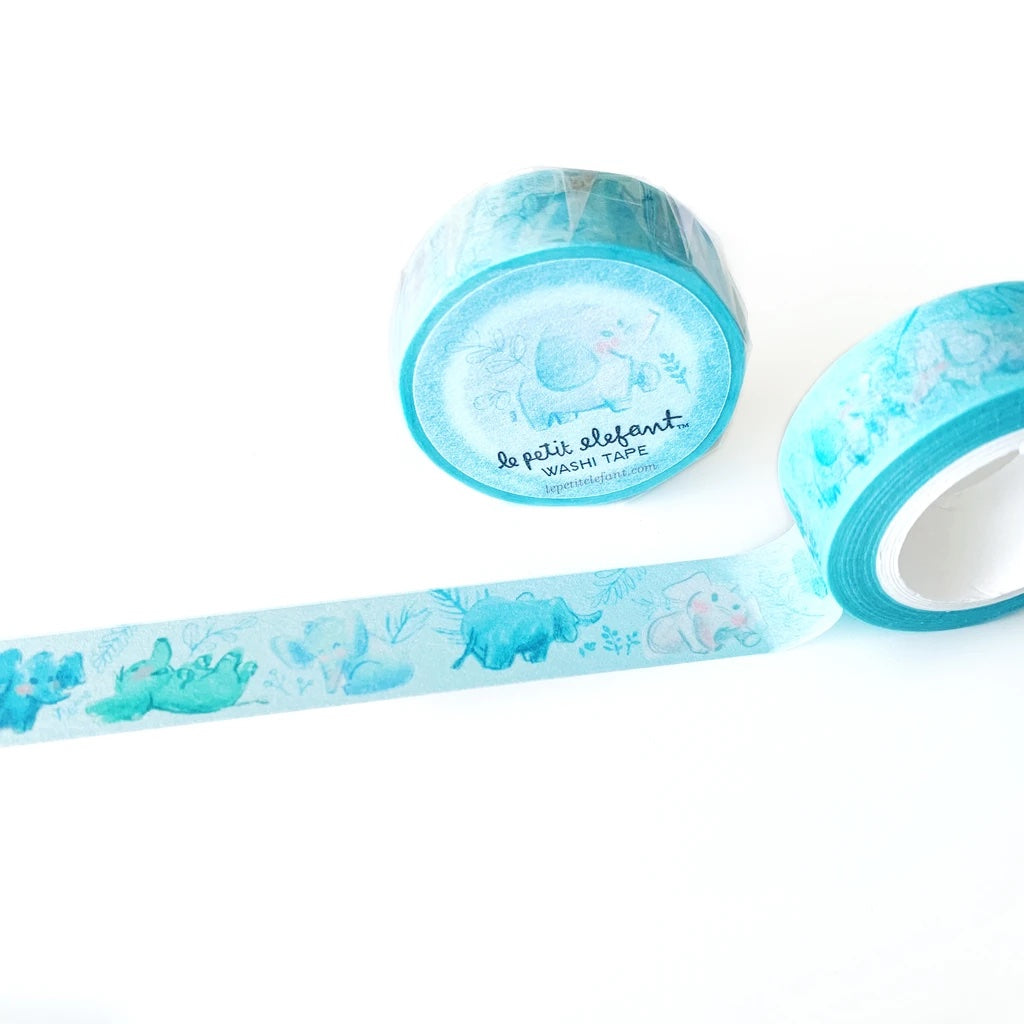 Blue Elephant Washi Tape