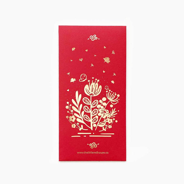 Floral - Red Pocket Envelopes