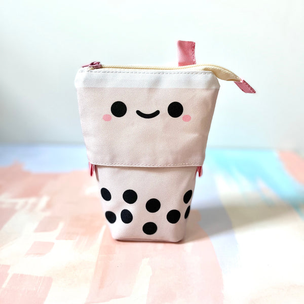 [IMPERFECT] Boba Standing Pencil Case - Pink